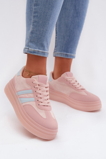 Zapatos deportivos para mujer con plataforma, rosas, Galleria 2