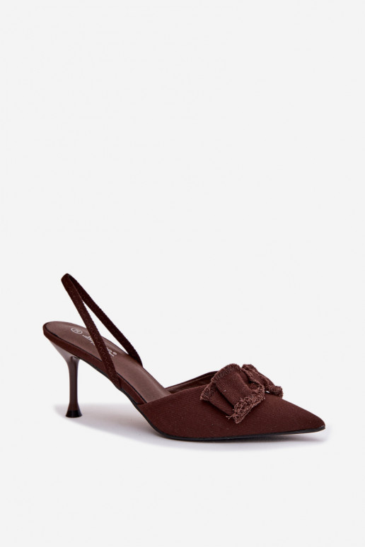 Sandalias de mujer con tacones finos con cintas CzekoladoAe Hestia