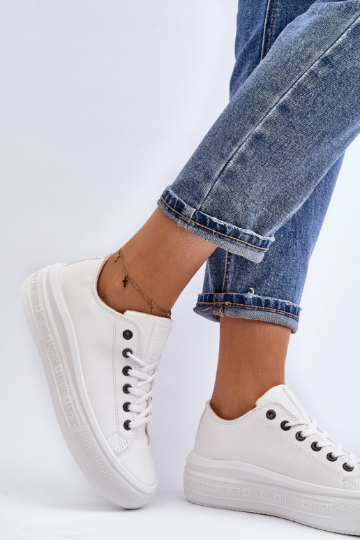 Bajo Zapatos de ocio calentamiento el color blanco Big Star MM274029