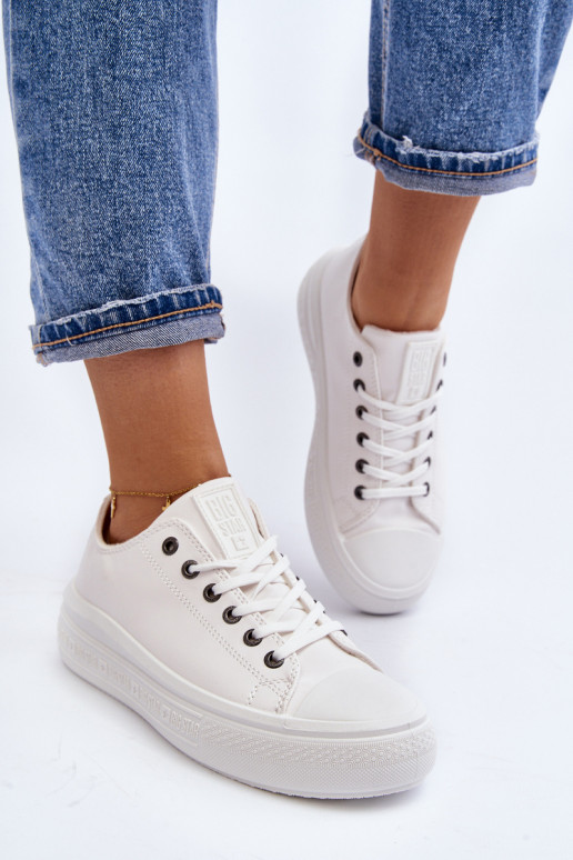 Bajo Zapatos de ocio calentamiento el color blanco Big Star MM274029