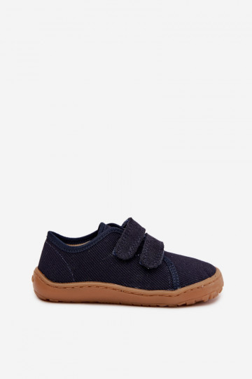 Zapatillas de andar descalzo para niños Froddo Canvas G1700440-2 color azul oscuro 2