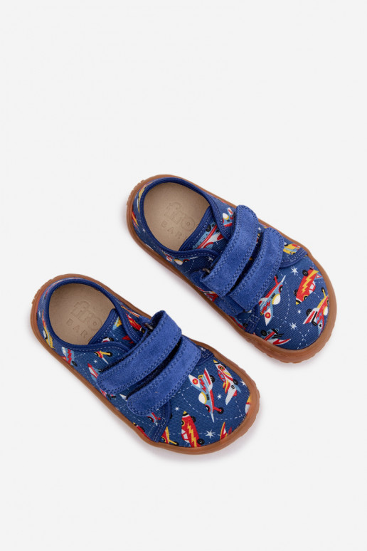 Zapatillas Infantil Barefoot Statki Kosmiczne Froddo Canvas G1700440-5 color azul