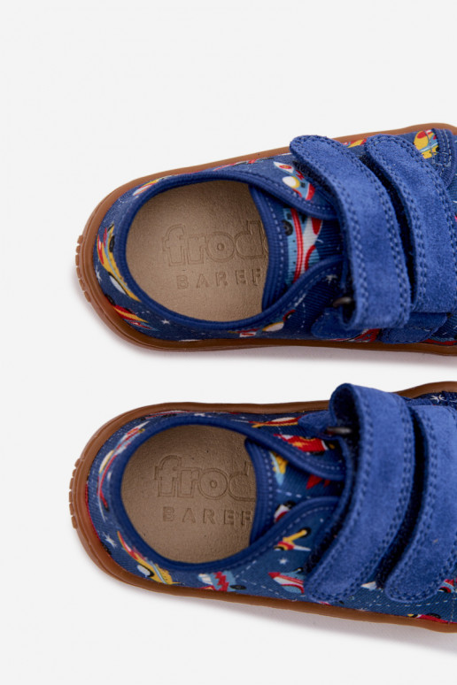 Zapatillas Infantil Barefoot Statki Kosmiczne Froddo Canvas G1700440-5 color azul