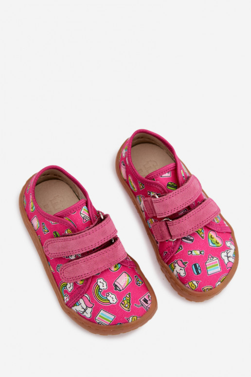Zapatillas Infantil Barefoot Froddo Canvas G1700440-10 color rosa