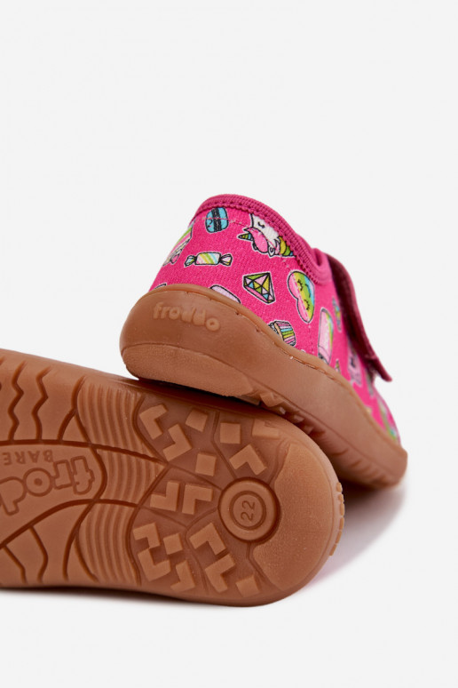 Zapatillas Infantil Barefoot Froddo Canvas G1700440-10 color rosa