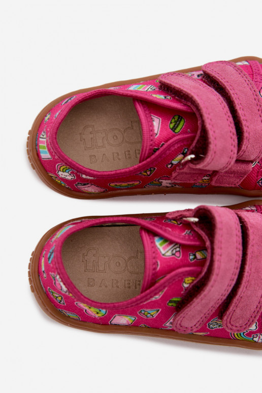 Zapatillas Infantil Barefoot Froddo Canvas G1700440-10 color rosa