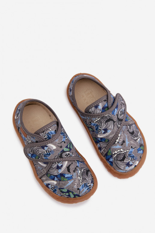 Zapatillas Infantil Niños con sujetadores adhesivos Barefoot Surfer Froddo G1700438-7 color gris