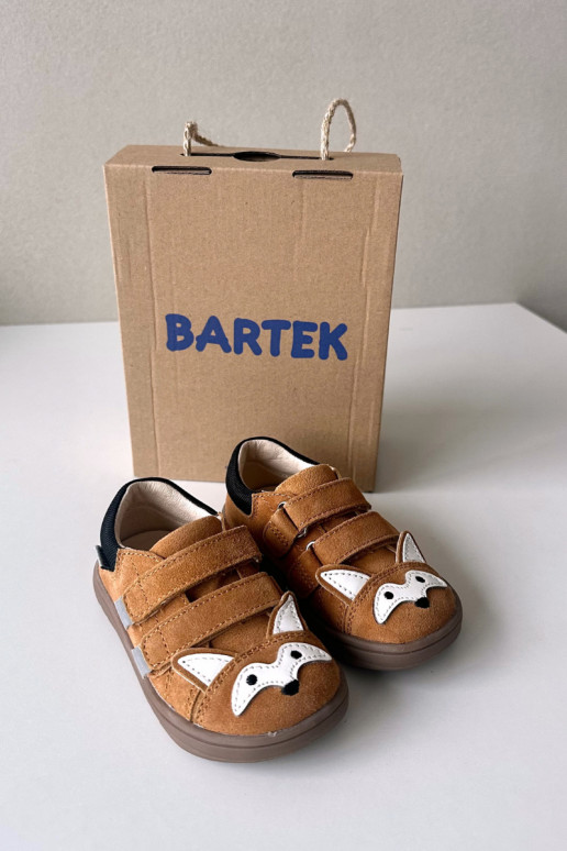 Piel zapatos Barefoot Infantil con un tema Lisa Bartek 8600563 color marrón