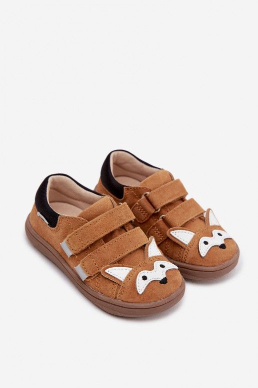 Piel zapatos Barefoot Infantil con un tema Lisa Bartek 8600563 color marrón