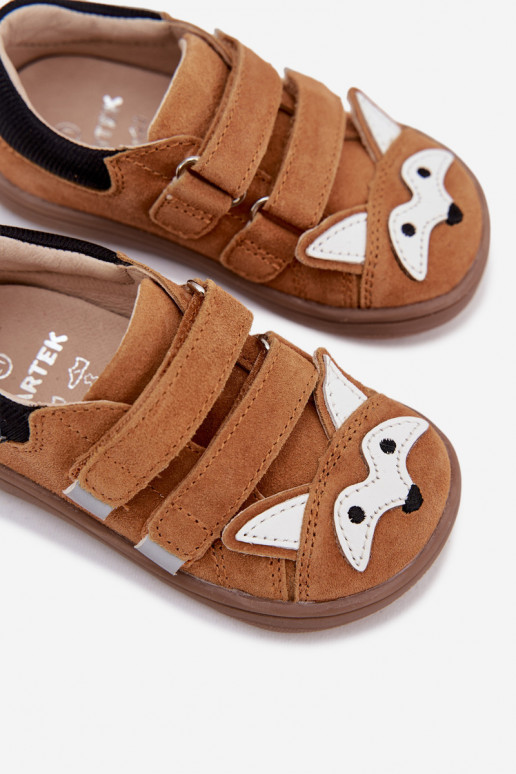 Piel zapatos Barefoot Infantil con un tema Lisa Bartek 8600563 color marrón