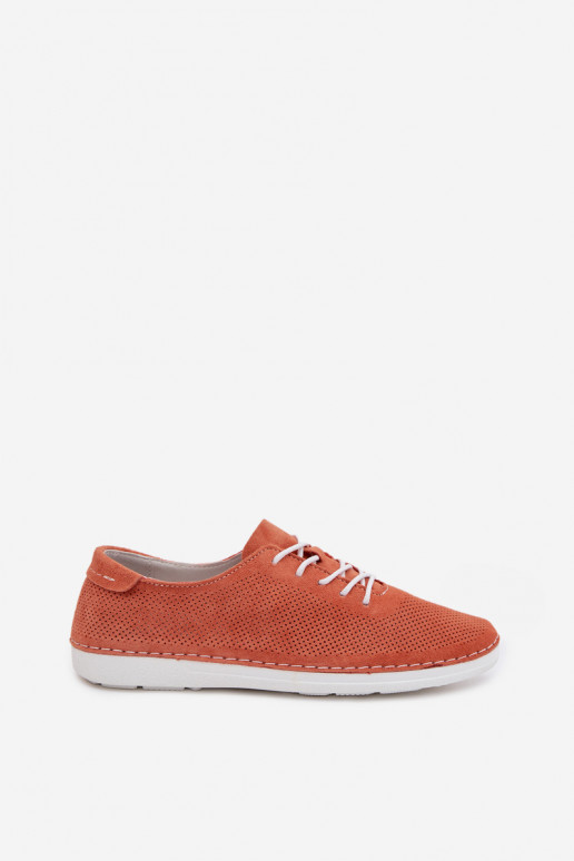 zapatos FemeninoActivadoturalnego de gamuzau S.Barski LR61-7080 color naranja