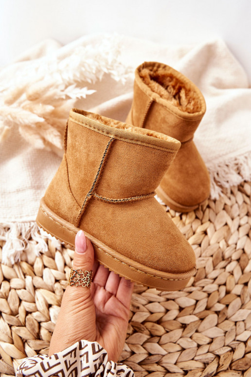 Botas de invierno cálidas para niños. de color caqui Gooby