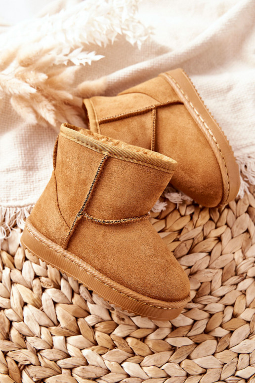 Botas de invierno cálidas para niños. de color caqui Gooby