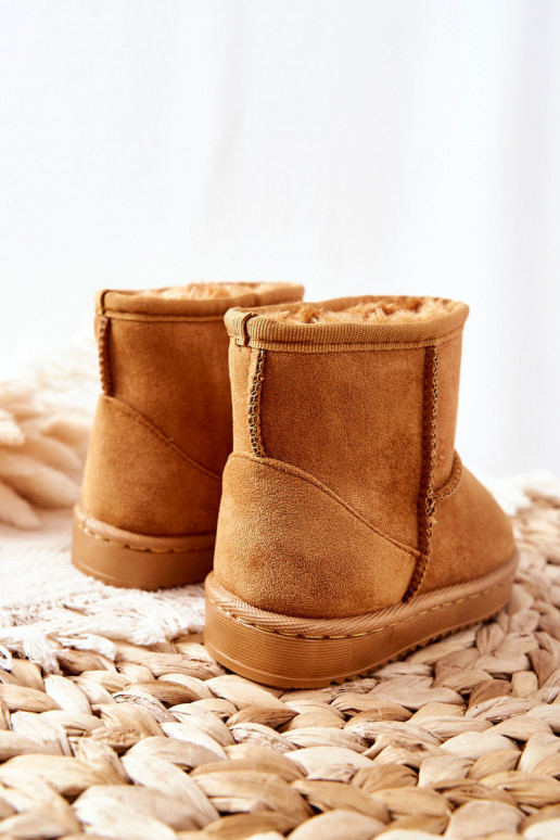 Botas de invierno cálidas para niños. de color caqui Gooby