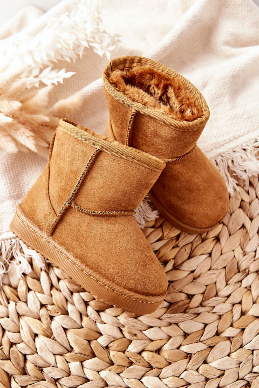 Botas de invierno cálidas para niños. de color caqui Gooby