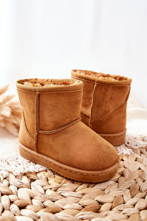 Botas de invierno cálidas para niños. de color caqui Gooby