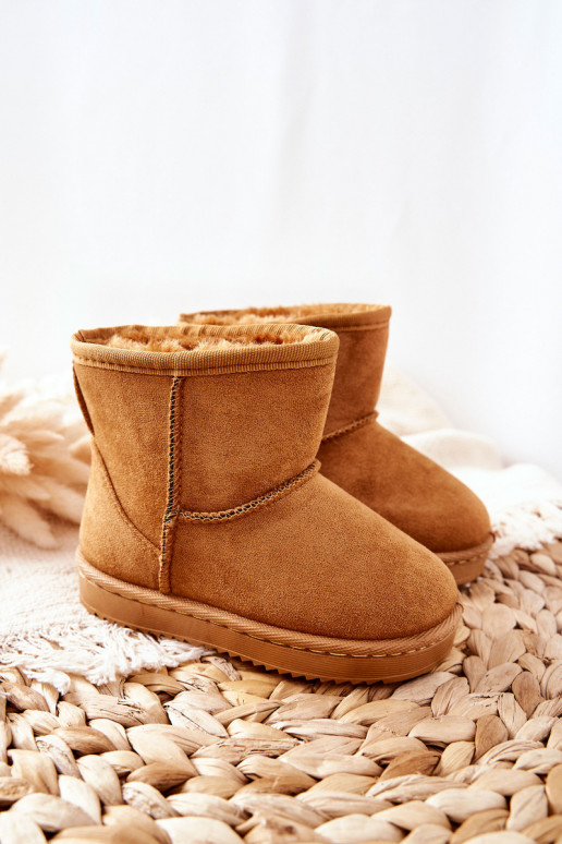 Botas de invierno cálidas para niños. de color caqui Gooby
