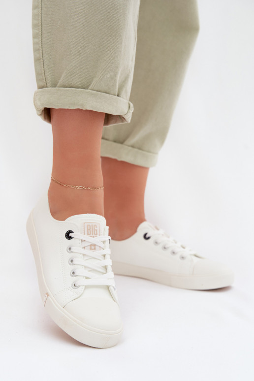 Zapatos de ocio de cuero ecológico Big Star TT274023 el color blanco