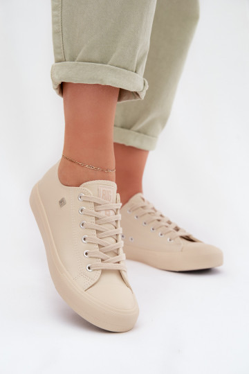 Zapatos casuales de cuero sintético Big Star TT274019 color arena