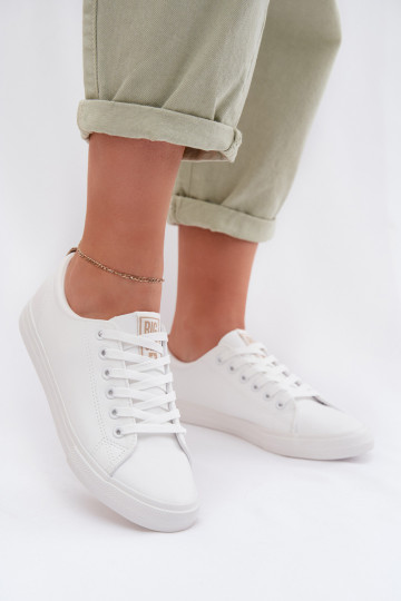 Zapatos de ocio de cuero ecológico Big Star TT274001 el color blanco 2