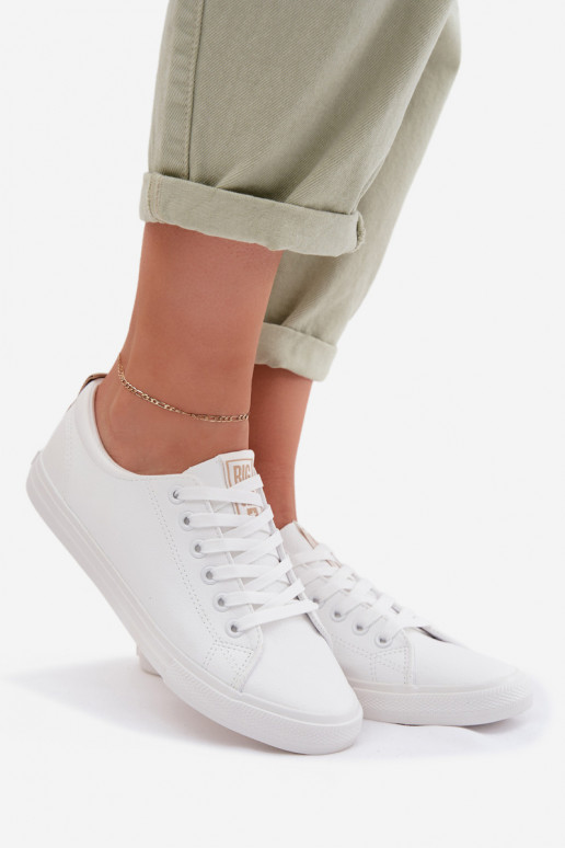 Zapatos de ocio de cuero ecológico Big Star TT274001 el color blanco