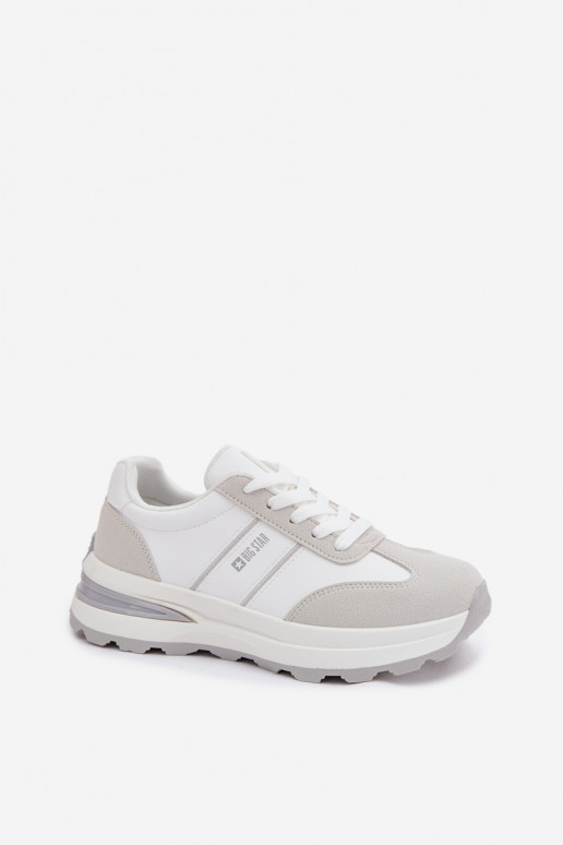 Zapatillas modelo zapatos. zapatillas Femenino Big Star TT274879 HI-POLY SYSTEM Blanco-color gris