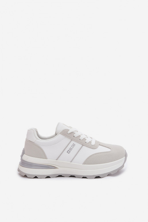 Zapatillas modelo zapatos. zapatillas Femenino Big Star TT274879 HI-POLY SYSTEM Blanco-color gris