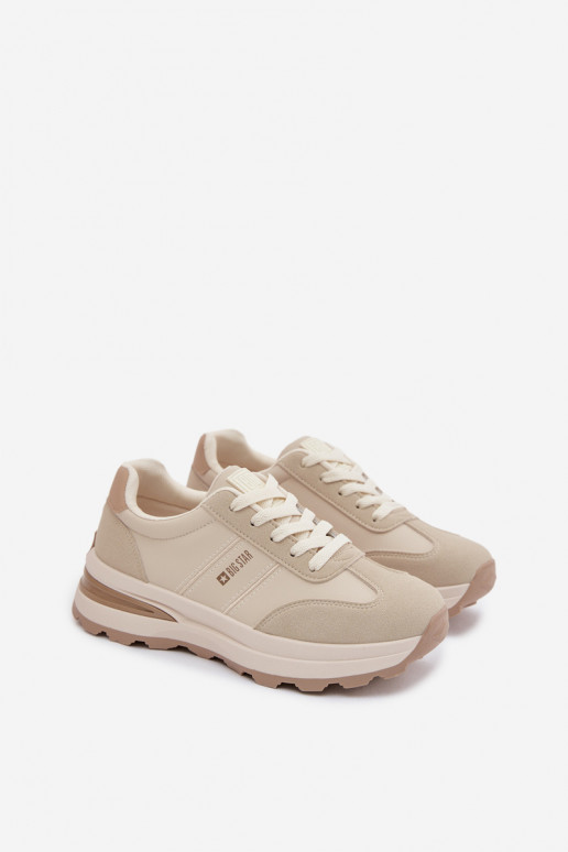 Zapatillas modelo zapatos. zapatillas Femenino Big Star TT274876 HI-POLY SYSTEM beige