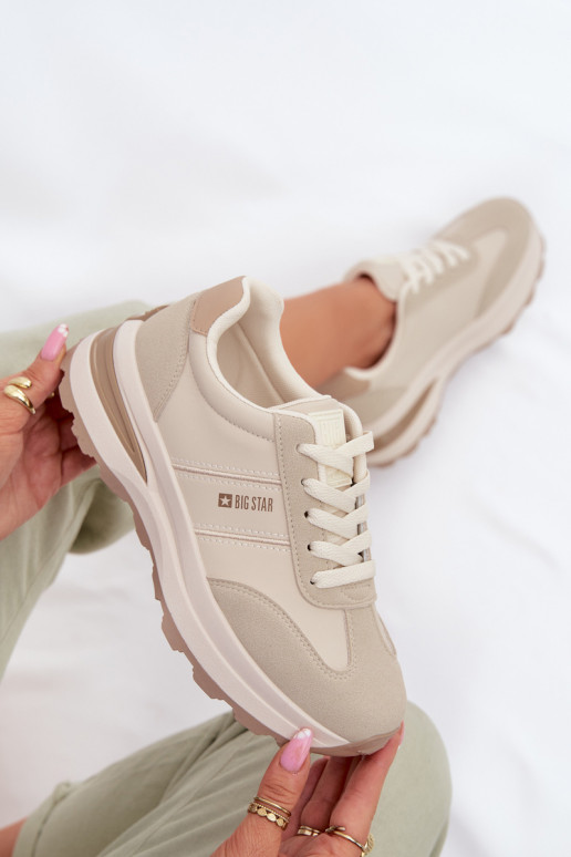 Zapatillas modelo zapatos. zapatillas Femenino Big Star TT274876 HI-POLY SYSTEM beige