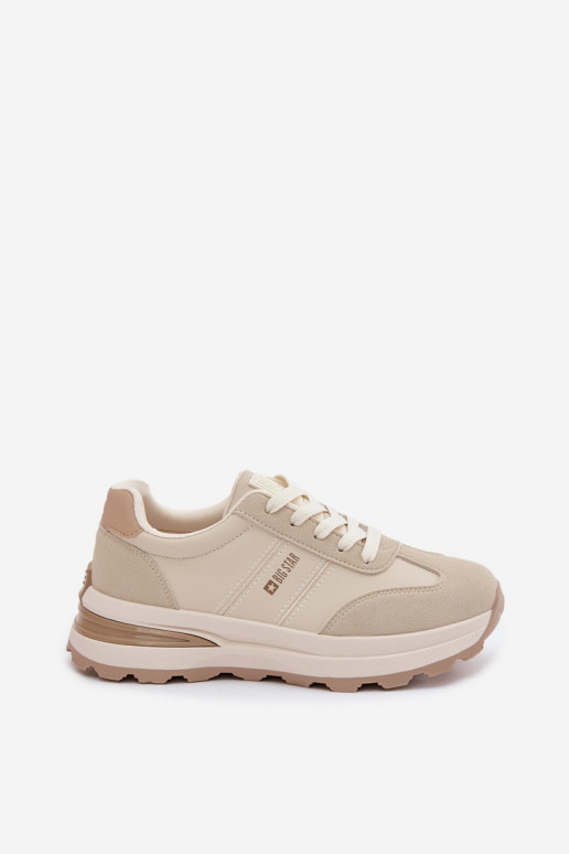 Zapatillas modelo zapatos. zapatillas Femenino Big Star TT274876 HI-POLY SYSTEM beige
