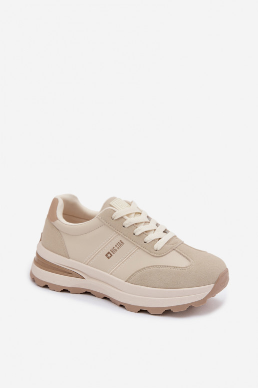 Zapatillas modelo zapatos. zapatillas Femenino Big Star TT274876 HI-POLY SYSTEM beige