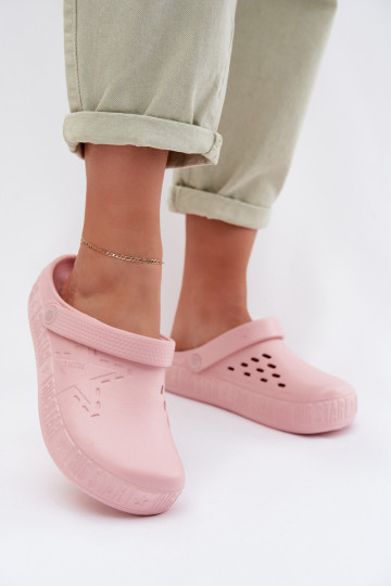 Zapatillas ligeras tipo zueco para mujeres Big Star TT274A080 color rosa 2