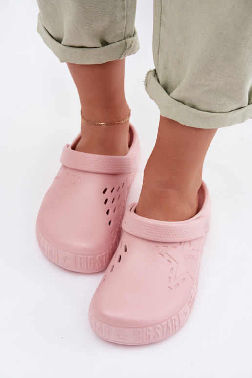 Zapatillas Zuecos Femenino Zapatillas ligeras Big Star TT274A080 color rosa