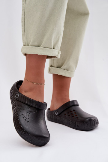 Zapatillas Zuecos Femenino Zapatillas ligeras Big Star TT274A084 de color negro