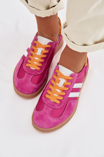 Piel Zapatillas modelo zapatos. Femenino S.Barski LR61-7059 color rosa