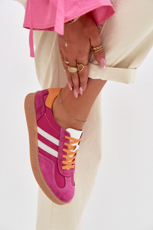 Piel Zapatillas modelo zapatos. Femenino S.Barski LR61-7059 color rosa