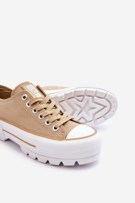  zapatos casuales con una plataforma Big Star LL274154 beige