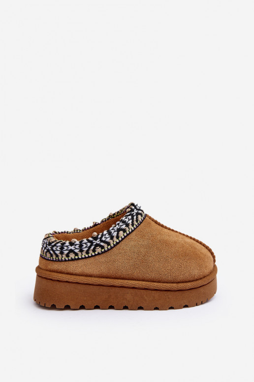 Zapatillas Infantil Un modelo convincente calentamiento color marrón Olivane