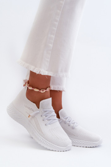 Un modelo convincente zapatillas Femenino el color blanco Jagelia 2