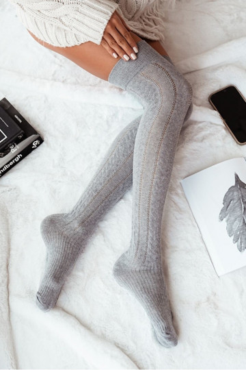 ZakolanóAki Femenino con elementos calados ENarkocz color gris