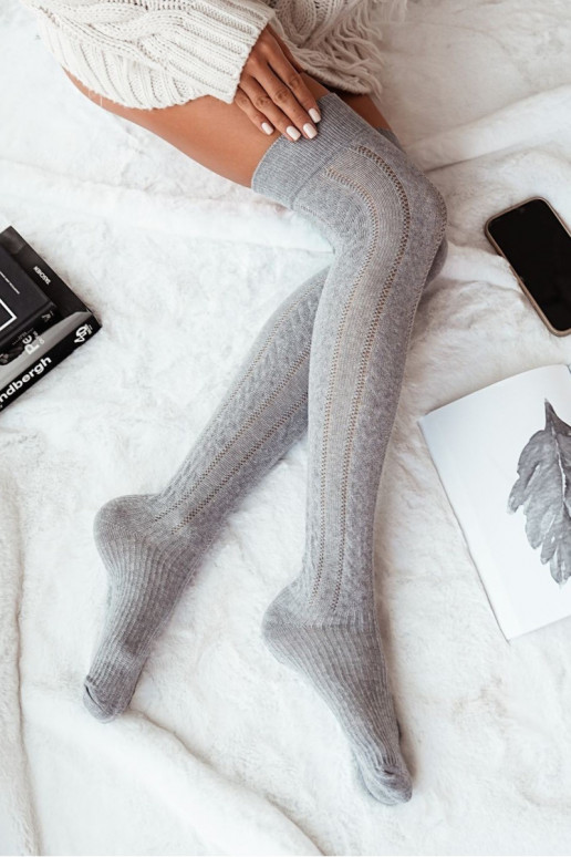 ZakolanóAki Femenino con elementos calados ENarkocz color gris