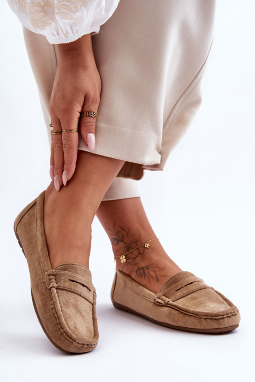 Mocasines de ante elegantes color marrón Lenvie