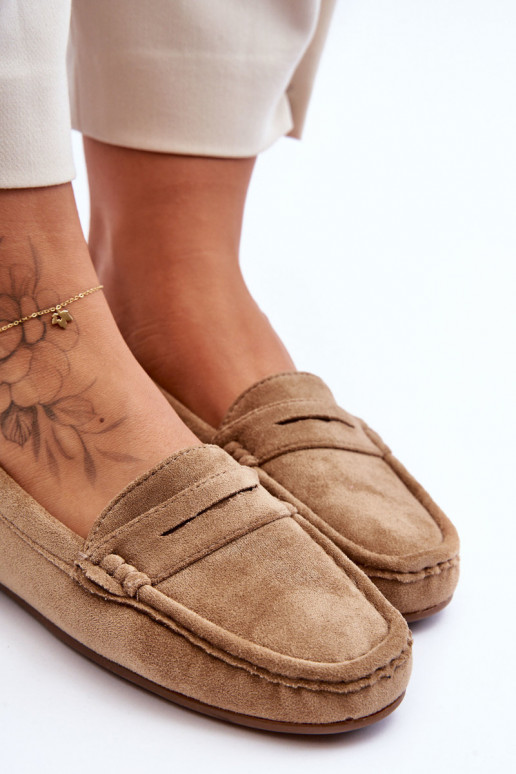 Mocasines de ante elegantes color marrón Lenvie