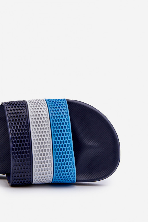 modelo clásico Zapatillas Tiene quesculino con rayas azul oscuro Sylri