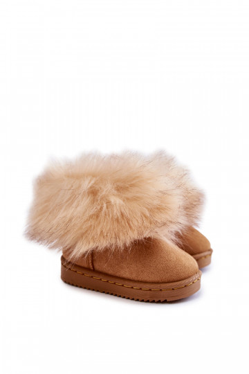Botas de nieve para niños con pelaje color marrón Ariana 2