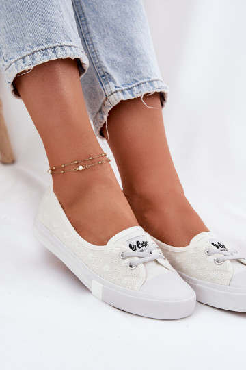 Zapatillas Zapatos de ocioHaftem Lee Cooper LCEN-25-31-3447L el color blanco