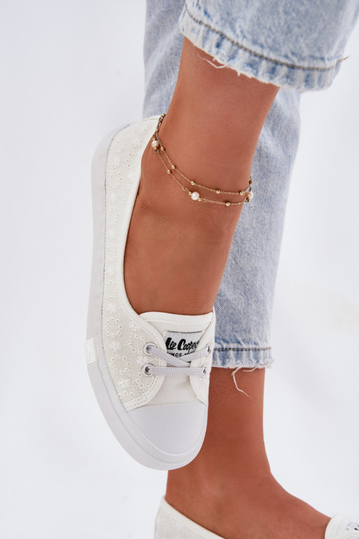 Zapatillas Zapatos de ocioHaftem Lee Cooper LCEN-25-31-3447L el color blanco