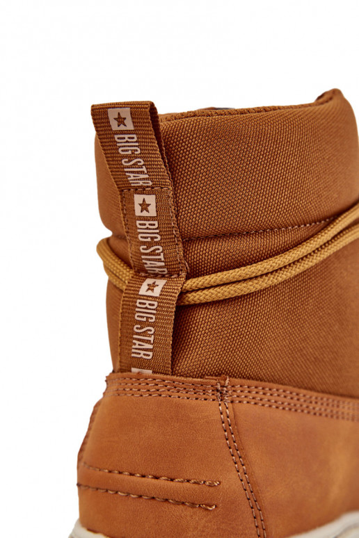 para los hombres Botas zapatos Memory Foam Big Star KK174203 color marrón