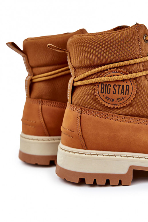 para los hombres Botas zapatos Memory Foam Big Star KK174203 color marrón