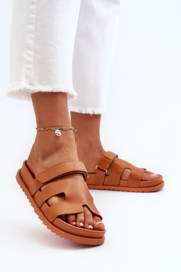 modelo clásico zapatillas de mujer color marrón Molie